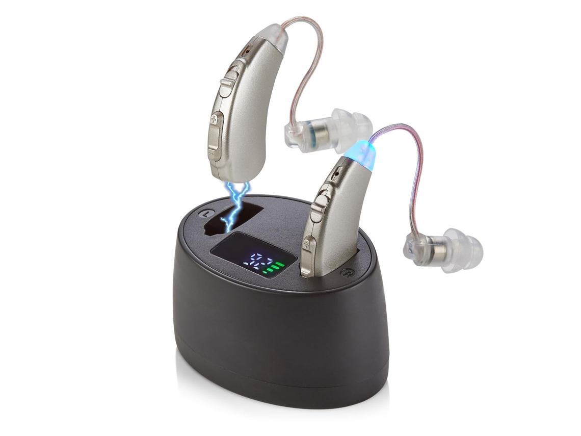 Audífonos Recargables Premium Para Personas Mayores: Amplificador Auditivo Retroauricular Con Diseño Psap Y Función De Reducción De Ruido (p