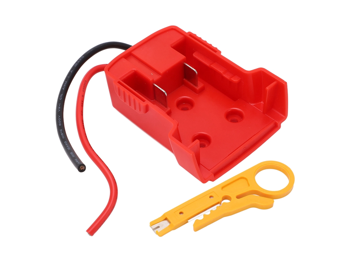 Adaptador De Batería M18 18v Conector De Energía Dock Con Cable 12 Awg Accesorios Diy Robótica
