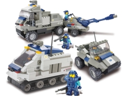 Blocs de Construcción SLUBAN Police Artillería 467 Piezas (Edad Mínima: 6 Años - 42,5 x 8 x 38 cm)