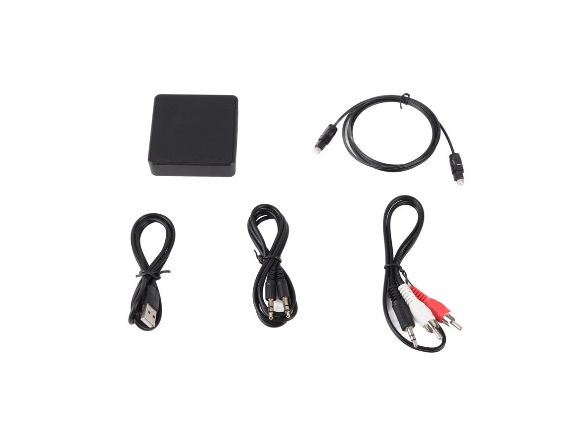 Adaptador De Audio Inalámbrico Bluetooth 5.0 De Fibra Óptica, Receptor Y Transmisor Bluetooth 2 En 1, Enchufe Aux Plug And Play