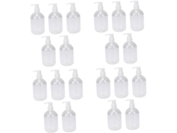 20 Botellas Reutilizables Para Gel Y Loción Para El Baño Y Para Viajes.