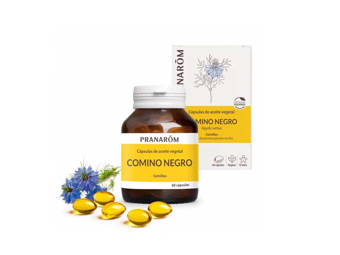 Complemento Alimentar PRANAROM Cápsulas De Óleo Vegetal De Cominho Preto (60 cápsulas)