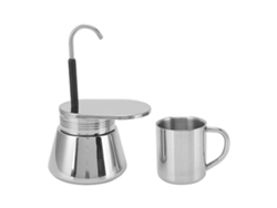 Juego de tazas para cafetera moka de un solo pico para camping y bricolaje