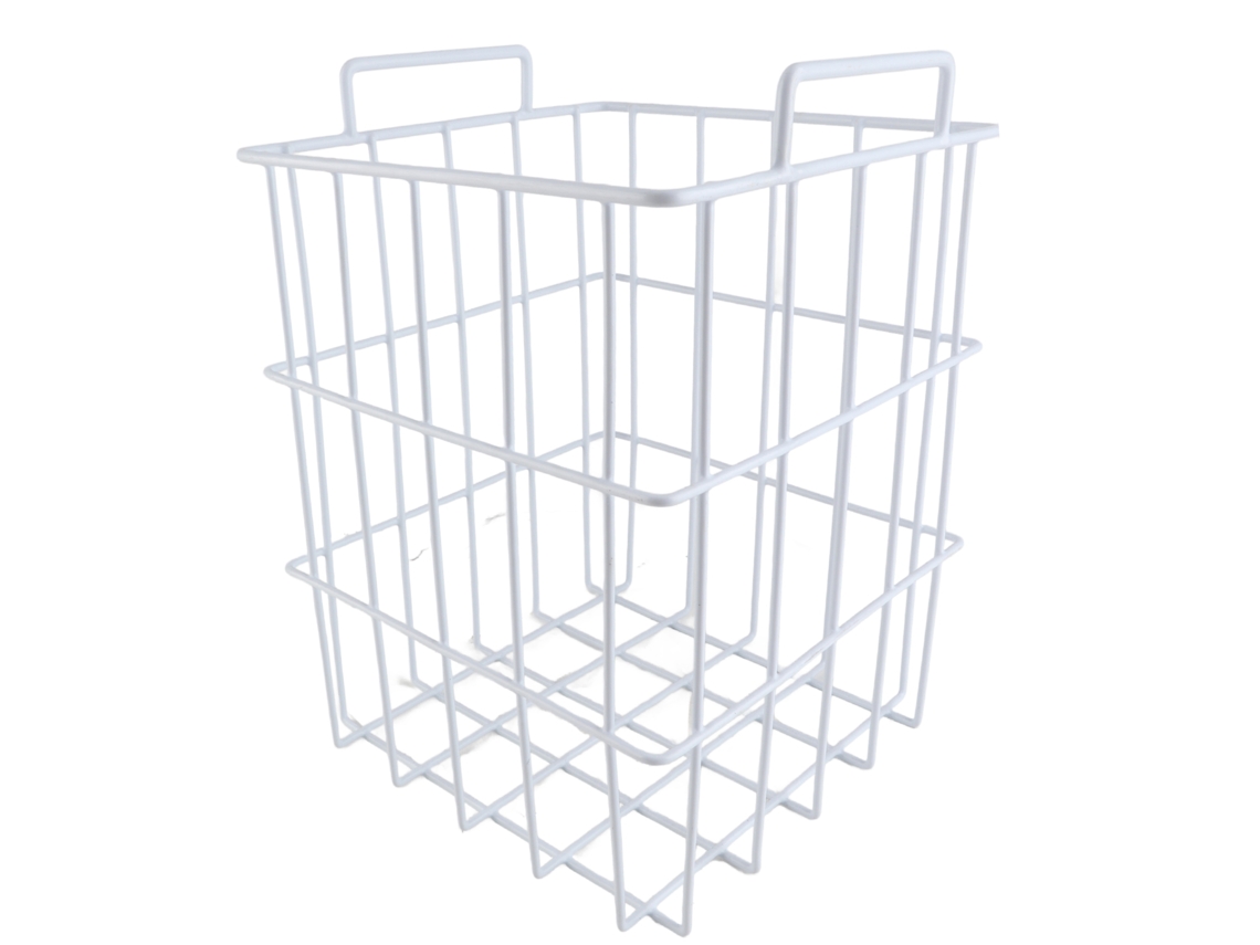 Cesta De Alambre De Gran Capacidad Para Congelador, Organizador Profundo Para Refrigerador De Cocina.
