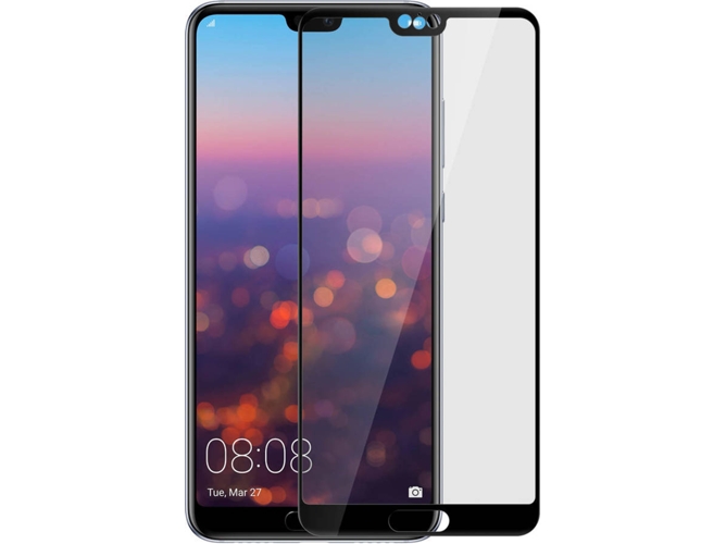 Protector de Cristal Templado AVIZAR Huawei P20 Negro