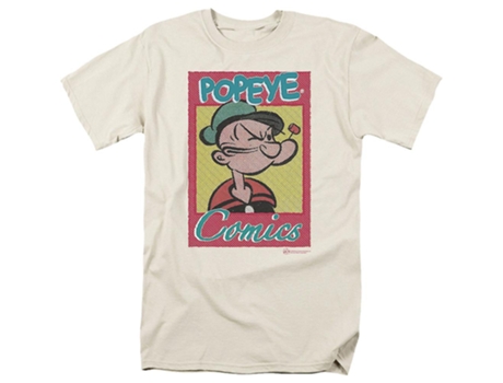 Camiseta ROCKINSTONE Popeye con logotipo de cómics (M)
