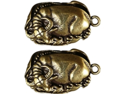 Figuras Decorativas Cobre Hechas 2 Piezas Elegantes Portátiles Ideales Decorar Escritorio Hogar Superficie