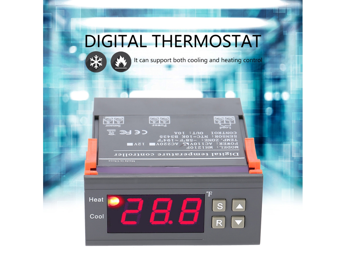 Termostato digital 58~194°F AC110v