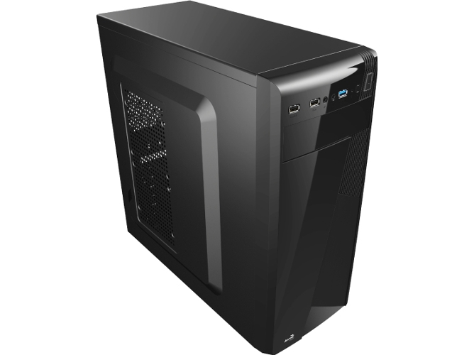 Caja PC AEROCOOL CS-1101 (ATX Mid Tower - Negro)