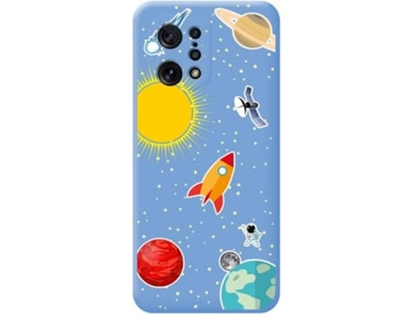 Carcasa para Oppo Find X5 5G TUMUNDOSMARTPHONE Silicona Líquida Dibujos Azul