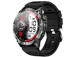 Smartwatch AMOLED 1,43, aplicación Bluetooth 5.3, brújula y altímetro, compatible con iPhone/Android(Negro) IKIKSO