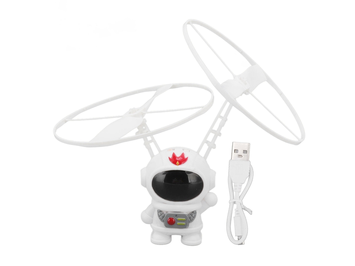 Ats-juguete Volador De Astronauta Por Inducción Seguro Estable Plástico Helicóptero Inteligente De Levitación Blanco