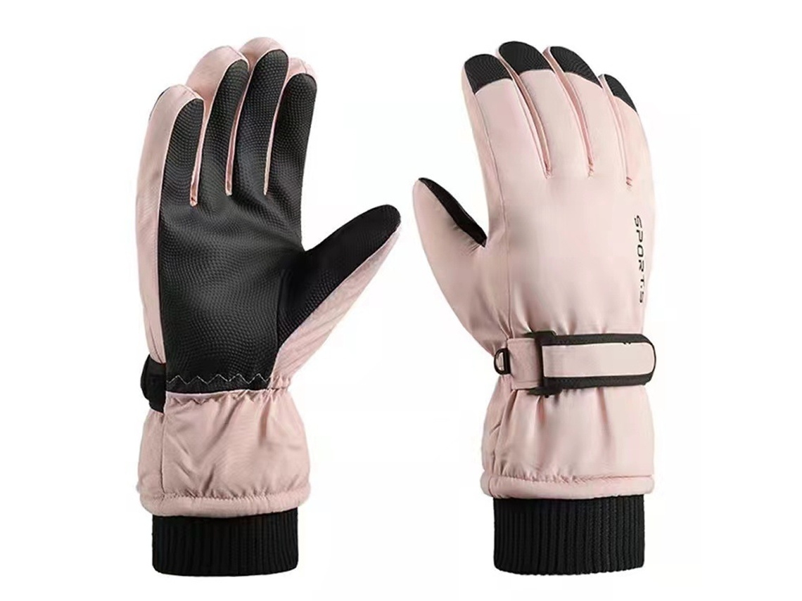 Guantes de esquí de invierno para hombre, de terciopelo grueso, impermeables, cálidos, para exteriores, con pantalla táctil