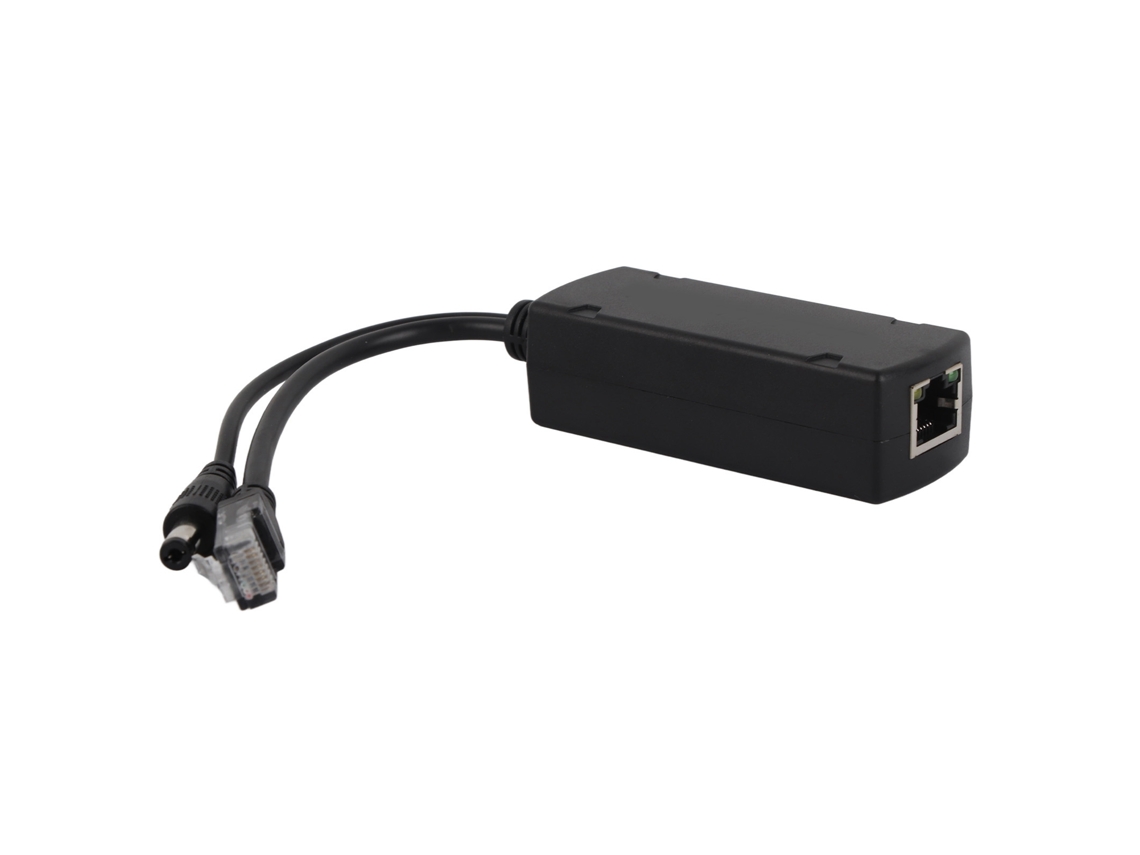 Adaptador Divisor Poe 48v Para 12v 2a 10/100mbps Ieee 802.3af/at Para Ap Voip Câmeras Ip