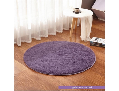 Alfombra peluda para dormitorio y sala de estar, color 16-60 cm de diâmetro LUUCOZK