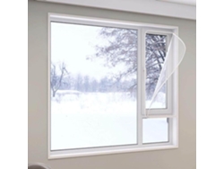 Lámina Aislante Transparente Para Ventanas, Kit De Aislamiento Térmico Interior Invierno, Lámina Burlete, F...