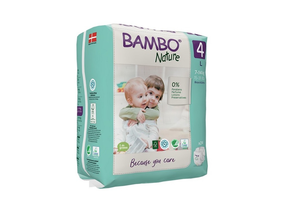 Pañales BAMBO Nature 4 (48 Unidades - 7 a 18 kg)