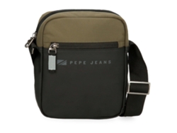 PEPE JEANS Bolso Bandolera Piel Sintética y Poliéster Jarvis Verde