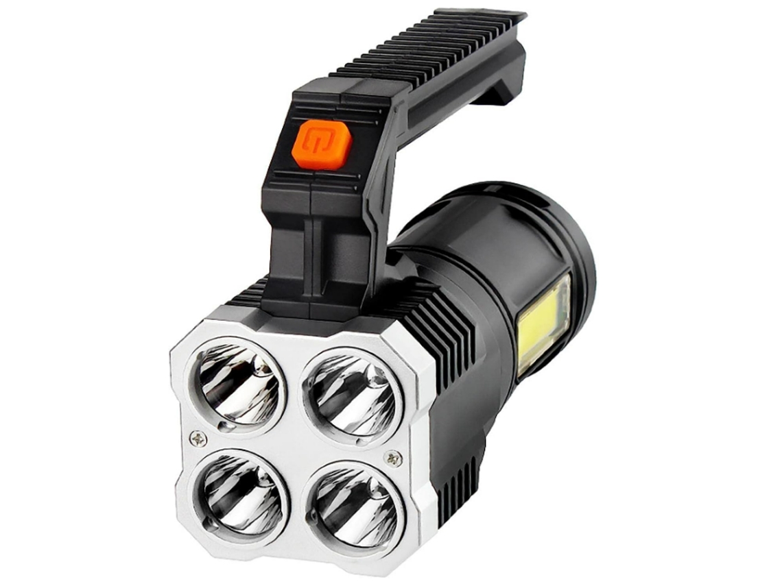 Linterna Alta Potencia Multi Atencion Portatil Negro