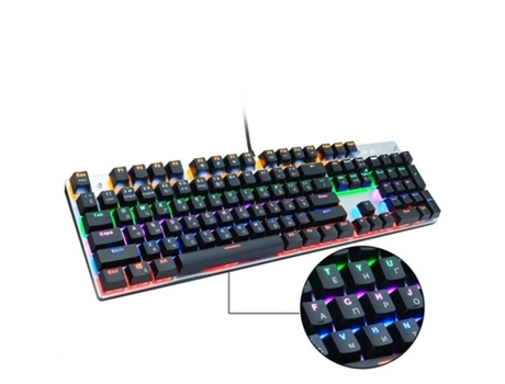 Teclado Gaming SLOWMOOSE 104 Mix (Mecánico - Ruso - Negro)