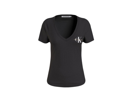 Camiseta para Mujer CALVIN KLEIN (XS - Negro)