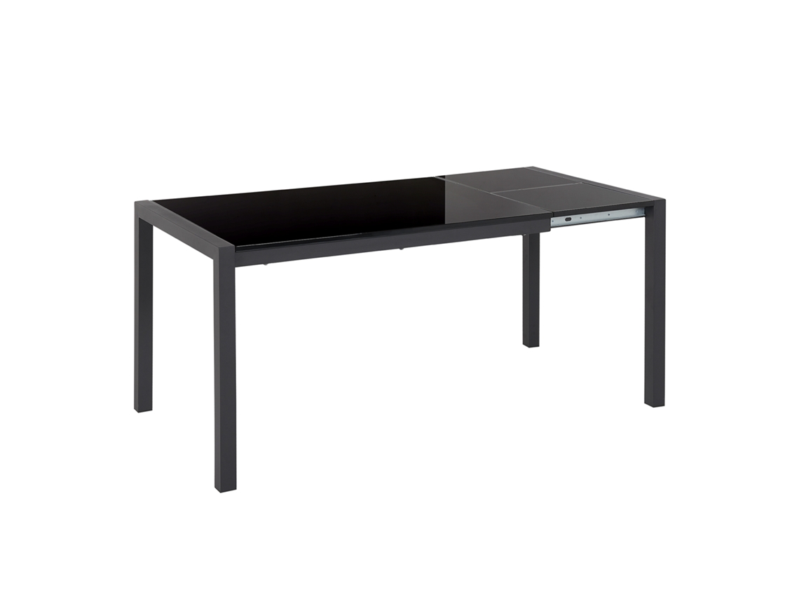 Mesa de comedor BELIANI Granada de MDF Negro 80x160x75