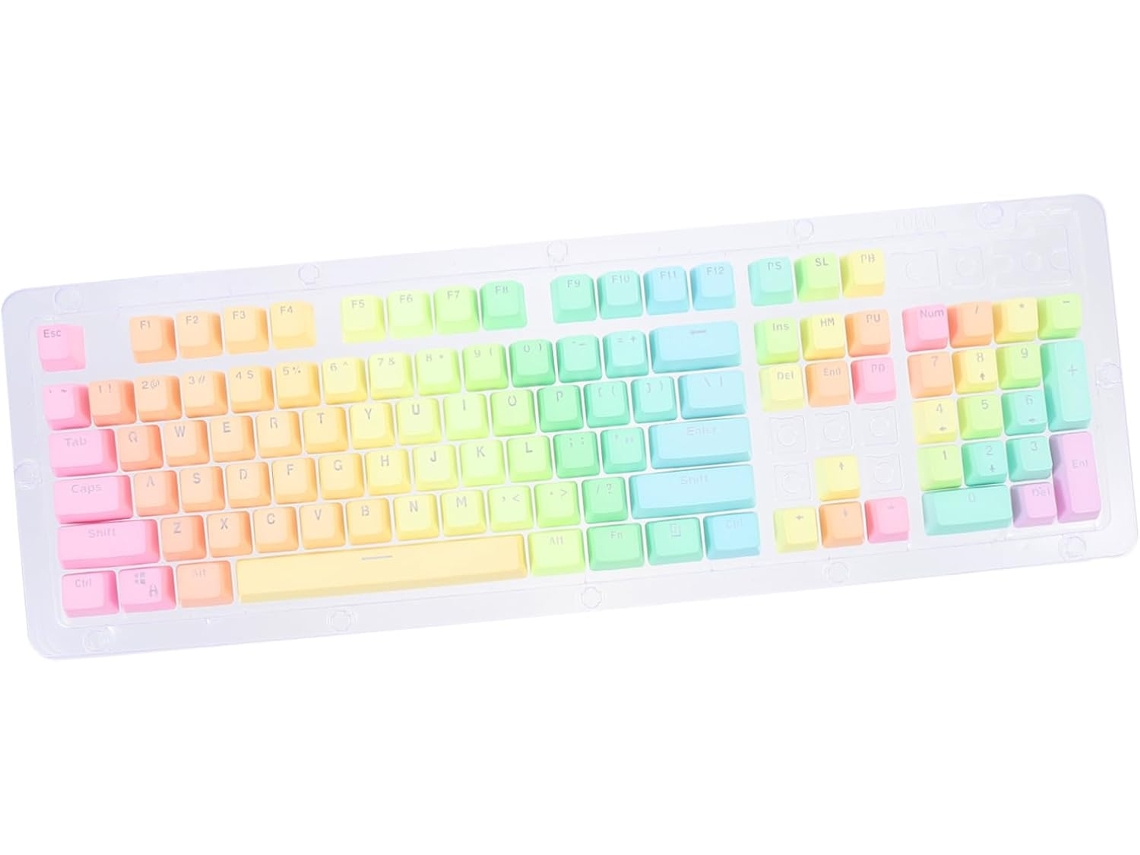 1ensemble Key Caps Transparent Keyset Para Teclados Mecánicos Décoratif Y Personnalisable