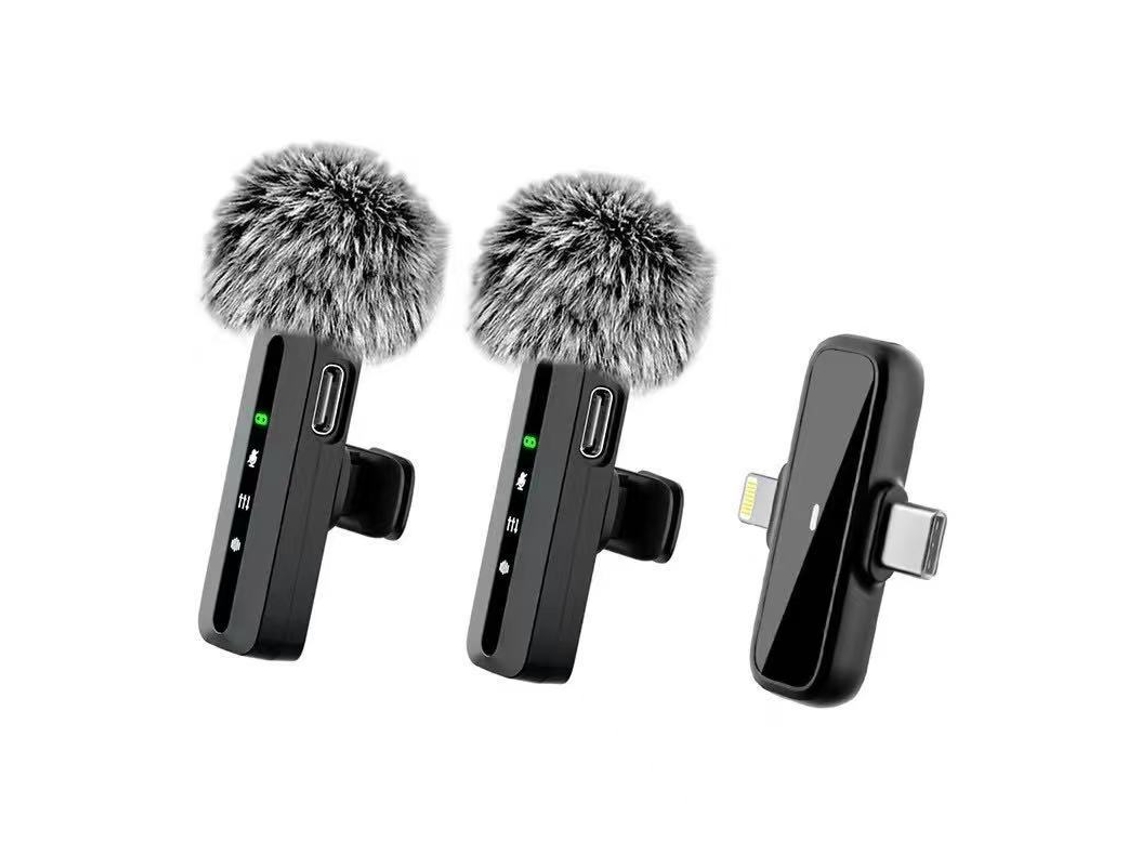 Micrófonos Lavalier Inalámbricos SE83, para iPhone y Android Hexinyigjly (2 Unidades)