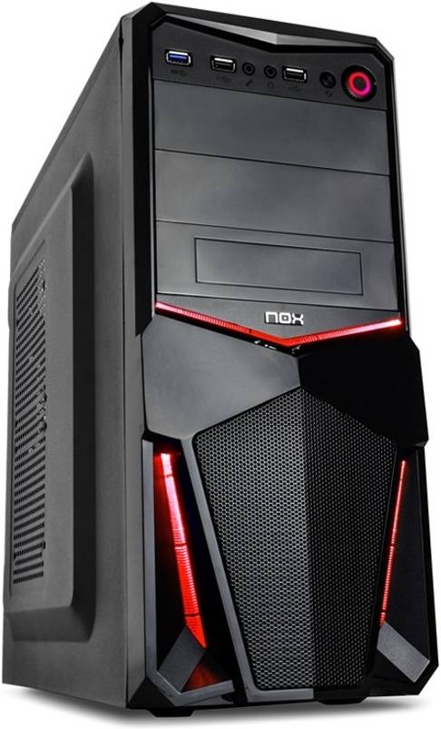 Nox Pax Red edition usb 3.0 caja para pc negra y roja nxpax atx color