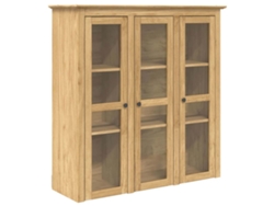 Armario Con Puertas De Cristal Bodo Marrón Miel
