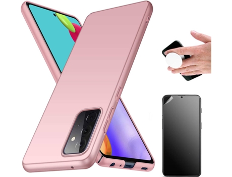 Carcasa + Protector + Popsocket Oneplus Nord 2 Turtleshell Rosa