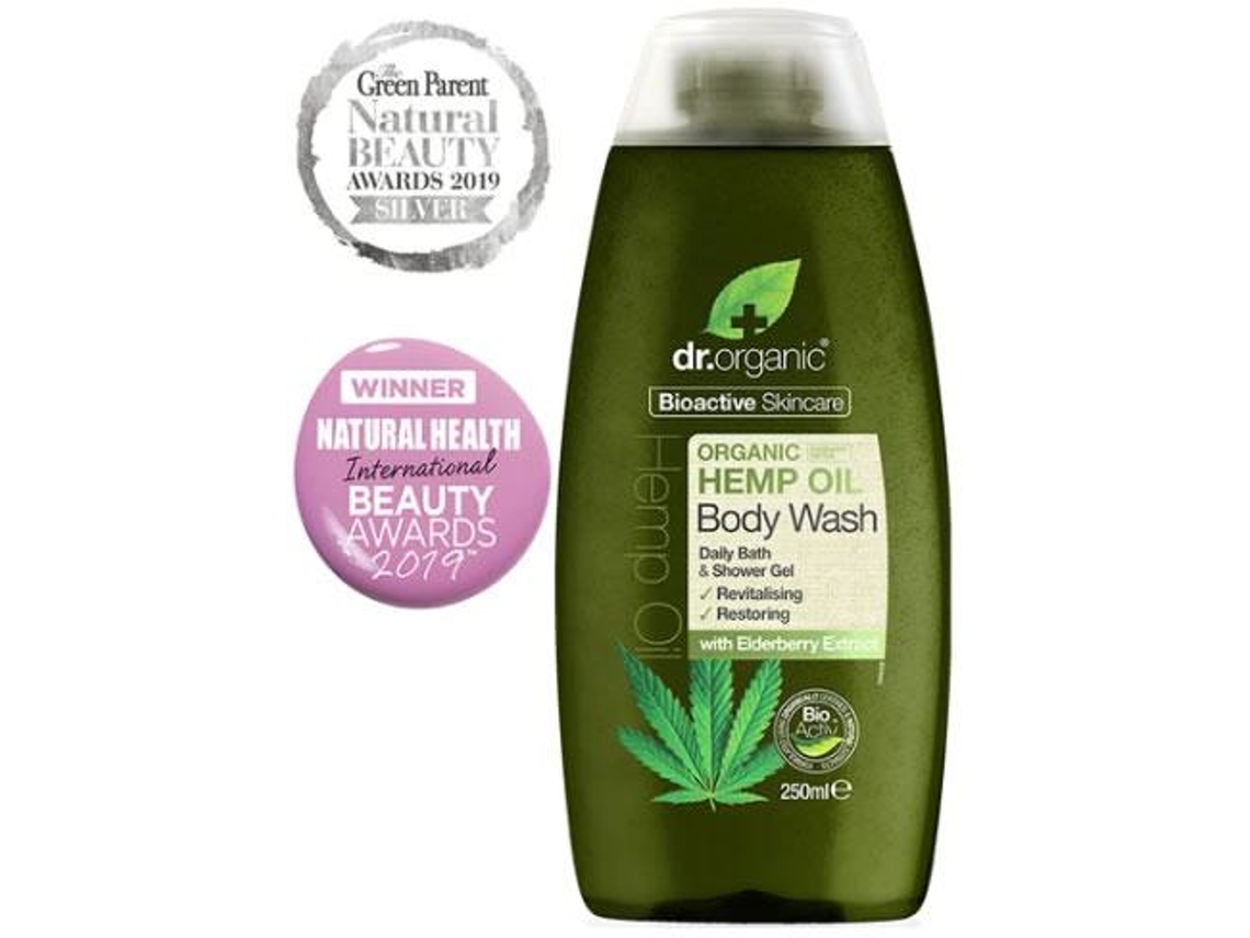 Gel de Baño DR. ORGANIC Aceite de Cáñamo Bio (250 ml)