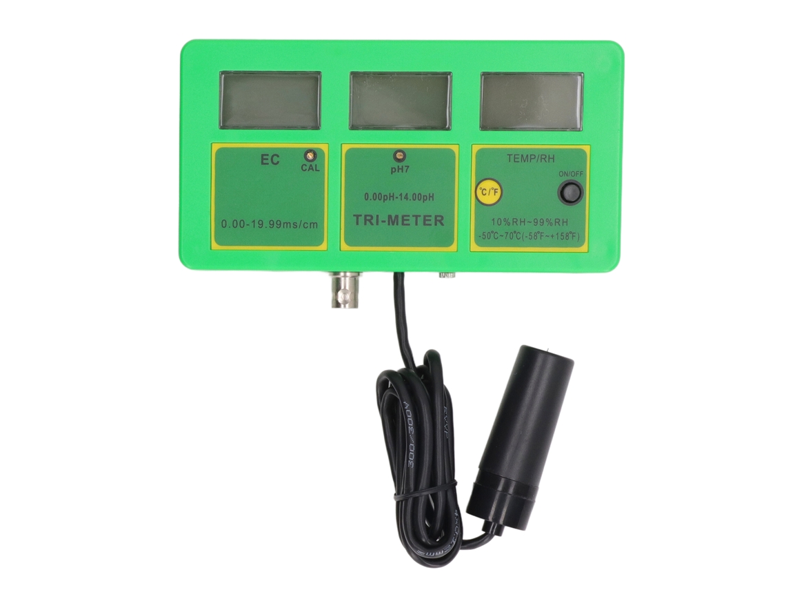 Detector de calidad del agua EC pH Temperatura Humedad LCD