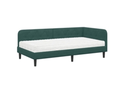 Maison Exclusive - Estructura De Cama En Esquina Verde Oscuro 90 X 200 Cm