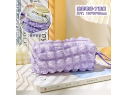 (morado Claro) Bolsa De Almacenamiento De Papelería De Pana De Ensueño