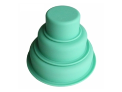 JEIIBRZUI molde de silicona de tres capas en color verde