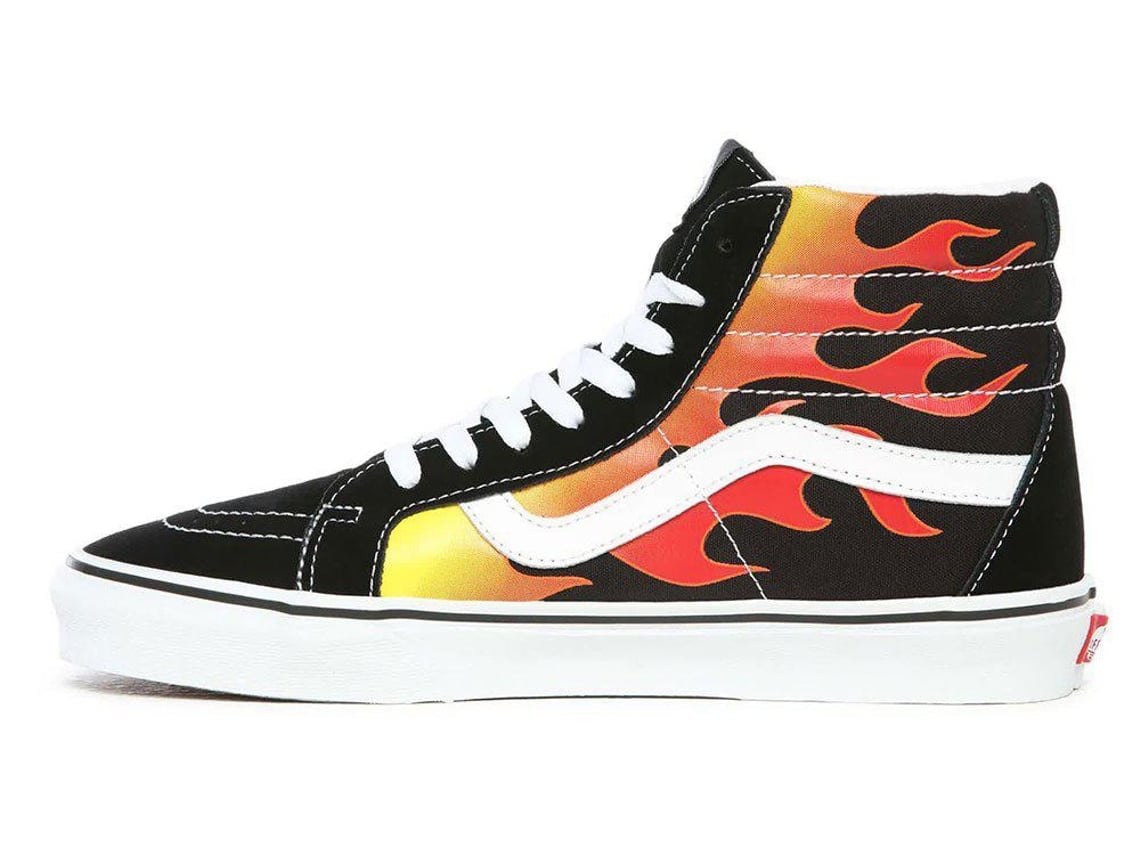 Zapatillas VANS Sk8 Hi Reissue Flame Hombre 42 Negro Worten.es