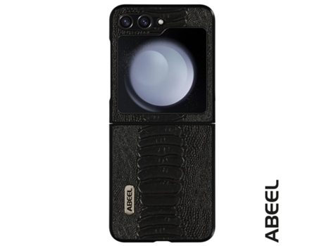 Funda para Samsung Galaxy Z Flip 5 ABEEL Piel Negro