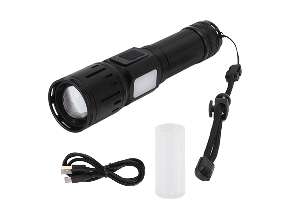 Bj-lanterna Led Super Brilhante 7 Modos Impermeável Recarregável Portátil Para Passeio De Cães E Manutenção