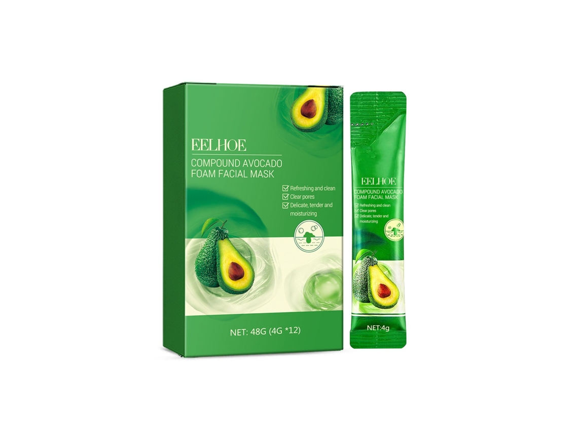 Mascarilla facial de espuma de aguacate para el cuidado de la piel