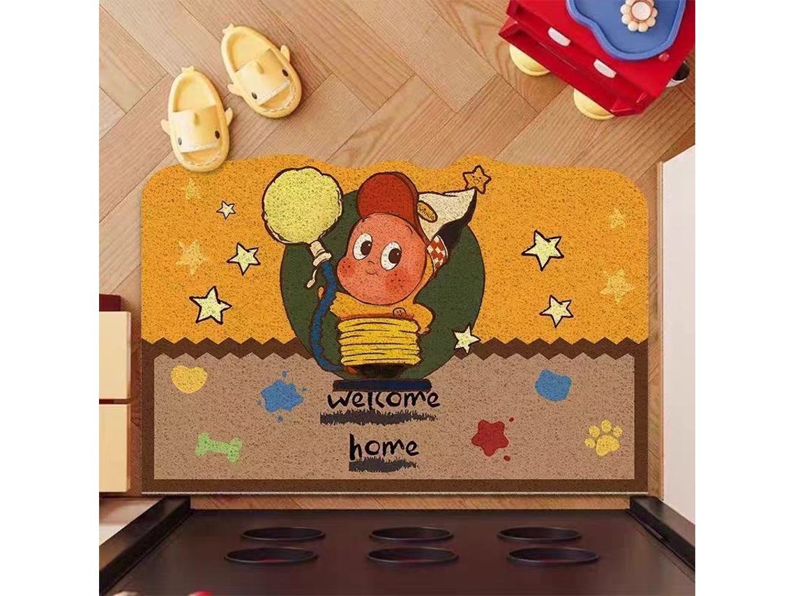 Alfombrilla Antideslizante De 40x60 Cm, Con Un Original Diseño "bienvenido A Casa", Gran Capacidad Absorción Agua Y Fácil Limpiar, Ide...