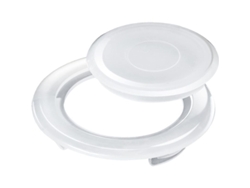 2 Juegos De Aro Y Tapa Para Orificio De Sombrilla De Mesa De Patio De 2 Pulgadas, Tamaño Estándar (blanco)