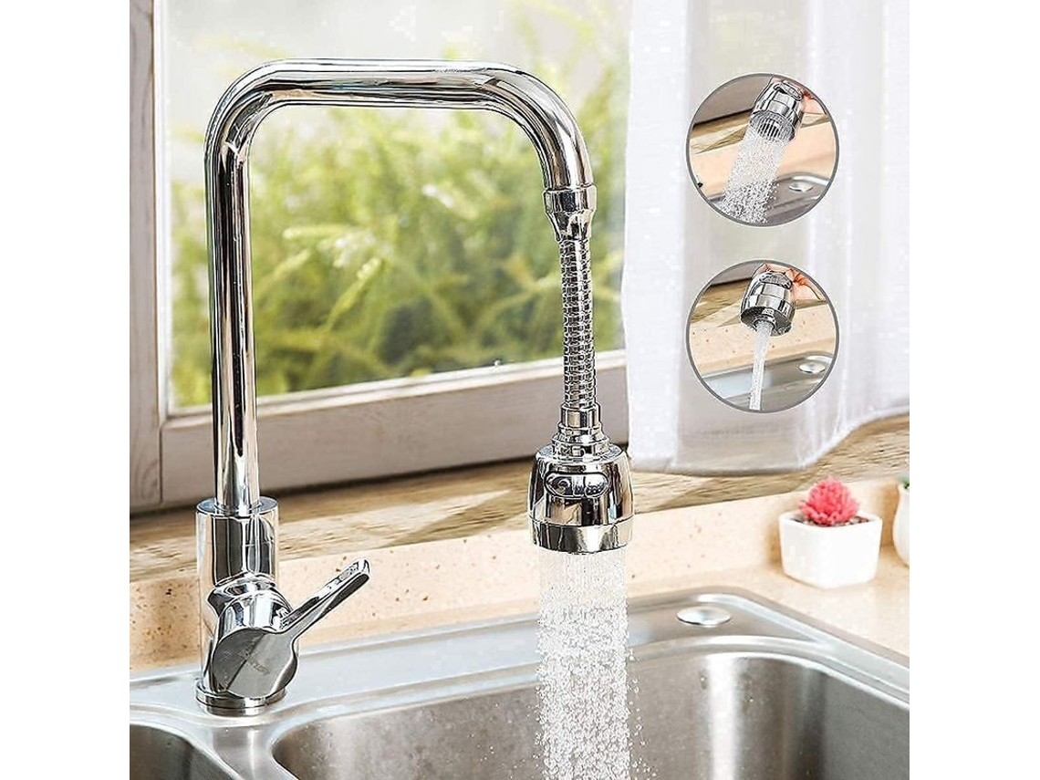 Adaptador De Grifo Giratorio 360°, Boquilla Ahorradora De Agua Anti-salpicaduras Para Cocina Y Baño