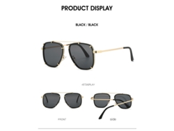 Gafas de sol retro extragrandes para mujer con degradado y protección UV400, gafas de sol negras estilo punk para hombre, Crush
