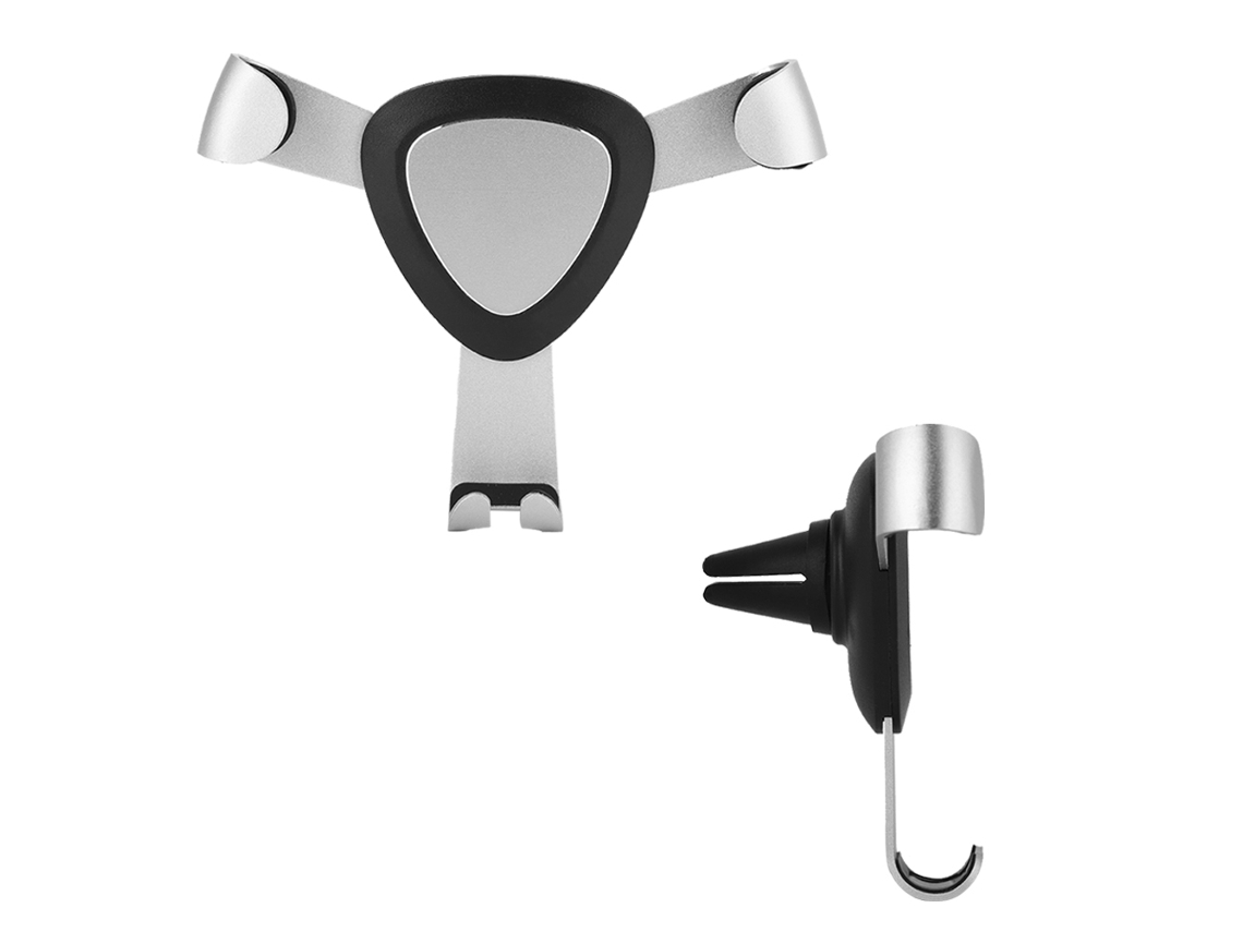 Soporte De Coche Para Teléfono Móvil Universal Ajustable De Metal Con Bloqueo Automático Por Gravedad