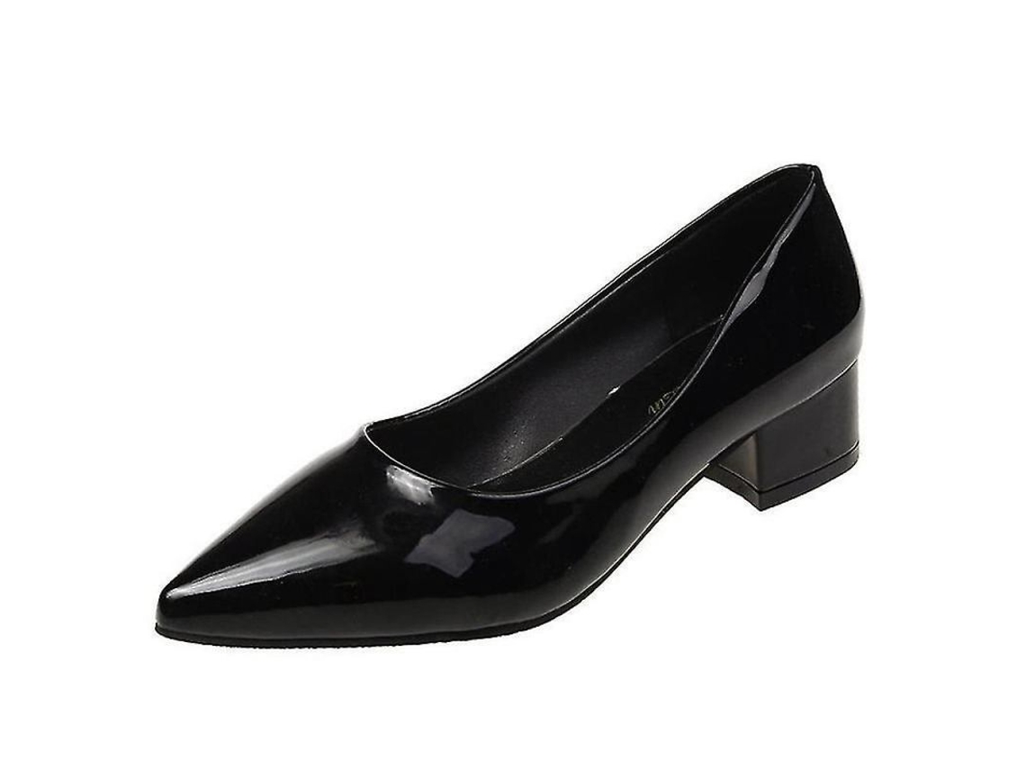 2026-zapatos Planos De Moda Diaria Para Mujer Punta Cerrada Antideslizantes Confortables Loafers Xjz Eu 39 Superficie De Luz Negra