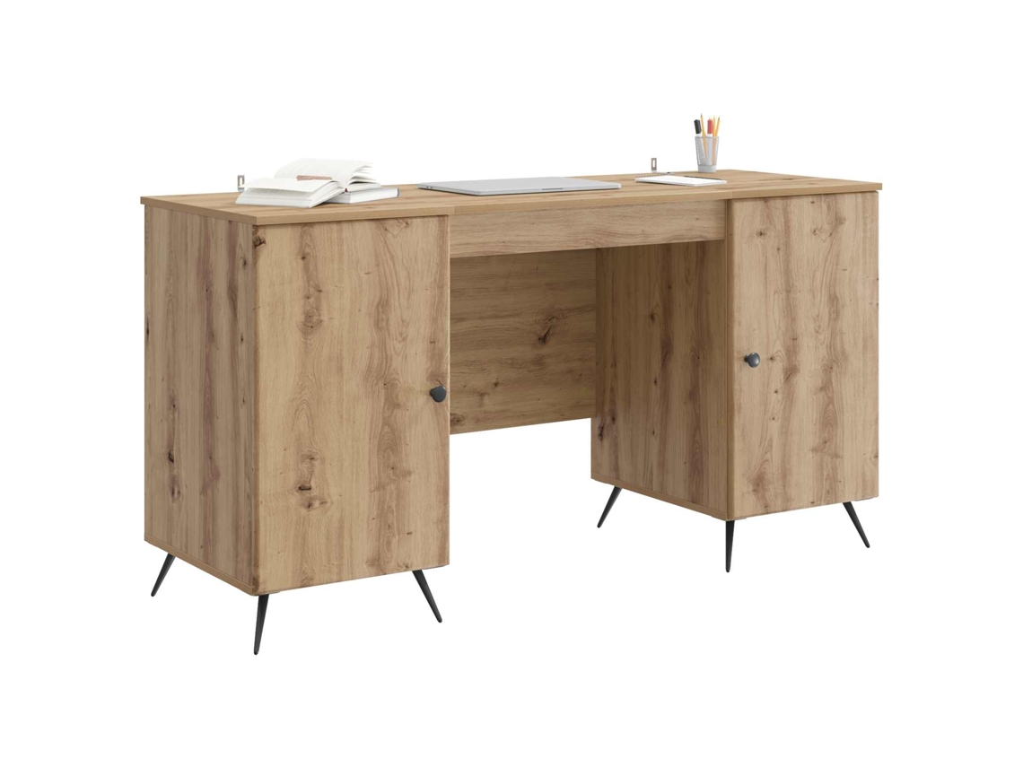 Maison Exclusive - Mesa Artisan de Roble 142,5 x 50 x 75 cm Derivados de la Madera
