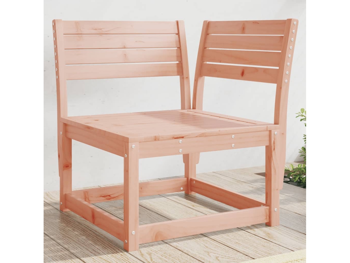 Sofá esquinero de jardín de madera maciza Douglas (73 x 73 x 78 cm), DKD Home Decor