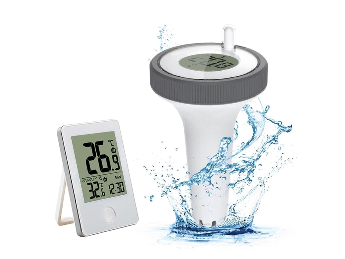 Termómetro flotante inalámbrico para piscinas, termómetro digital para piscinas de uso exterior, receptor GOKOCO