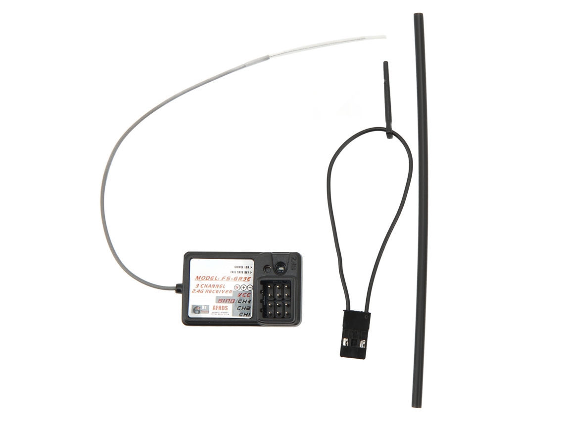 Receptor Rc Fs Gr3e 2.4ghz 3ch Para Transmisor Gt3b Gt2 Gt3c Coche Barco